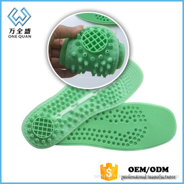 Massaging sandal silicone gel insoles
